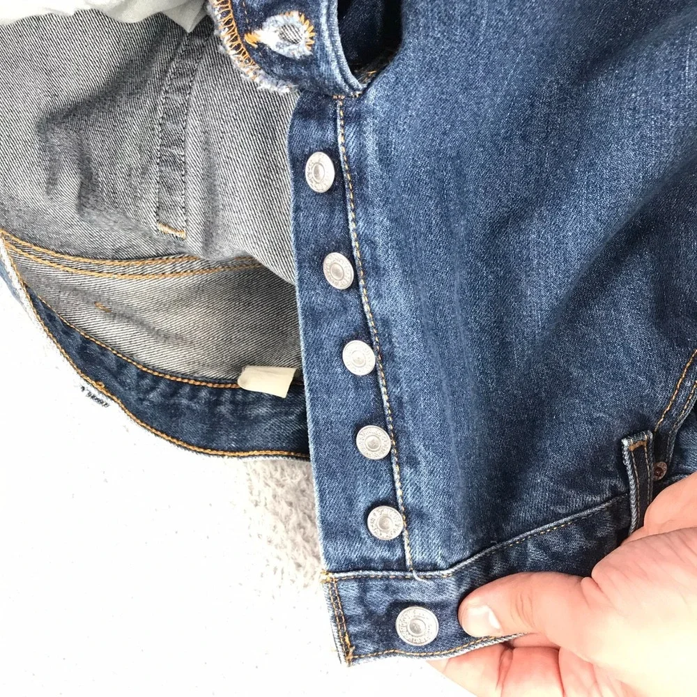 Levis 501 XX Jeans Mens 40 (40x31) Blue Button Fly Denim Vintage Y2K *Flaw